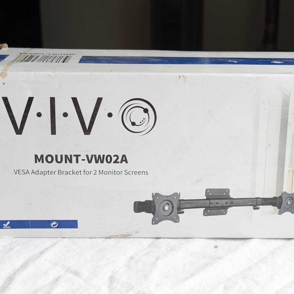 New in open box VIVO VESA Adapter Bracket for 2 monitor Screens MOUNT-VW02A